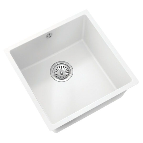 White Single Bowl Sink